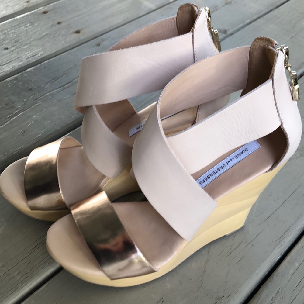 Diane Von Furstenberg platform wedge sandal